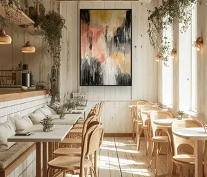 mediterranean dining room abstract art