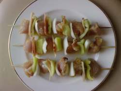 grilled turkey skewers