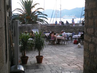 The terrace